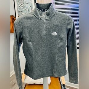 THE NORTH FACE Women's Grey Quarter Zip Pullover Quarter Zip, Size XL